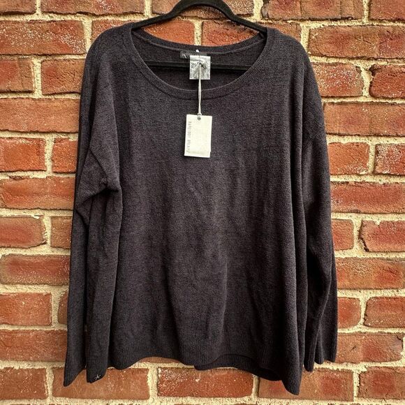 Barefoot Dreams Easy Long Sleeve Lounge Top Black Women’s 1X NWT - Picture 1 of 7